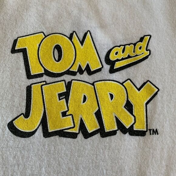 Tom and Jerry white graphic tee. Size Medium - Picture 7 of 16